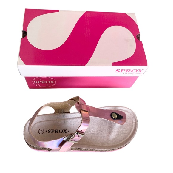 new Sprox ✪ Rainbow Thong Sandal ✪ Metallic Pink - Picture 11 of 13